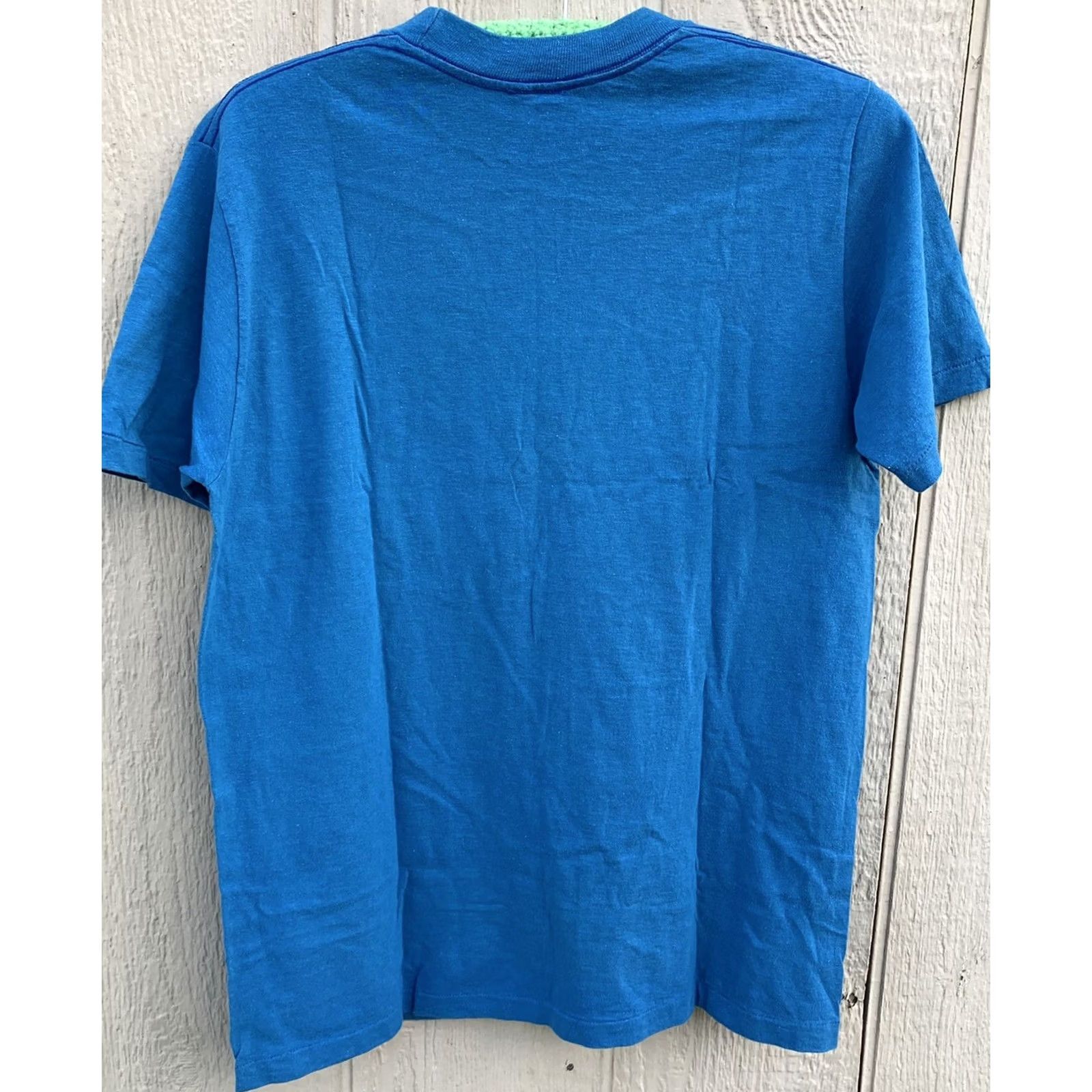 Vintage VINTAGE Happiness Is Binding Arbitration t shirt Big Valley Mens Large Blue Cotton Graphic Tee 70s 80s RN 47716 Size US L / EU 52-54 / 3 - 4 Thumbnail