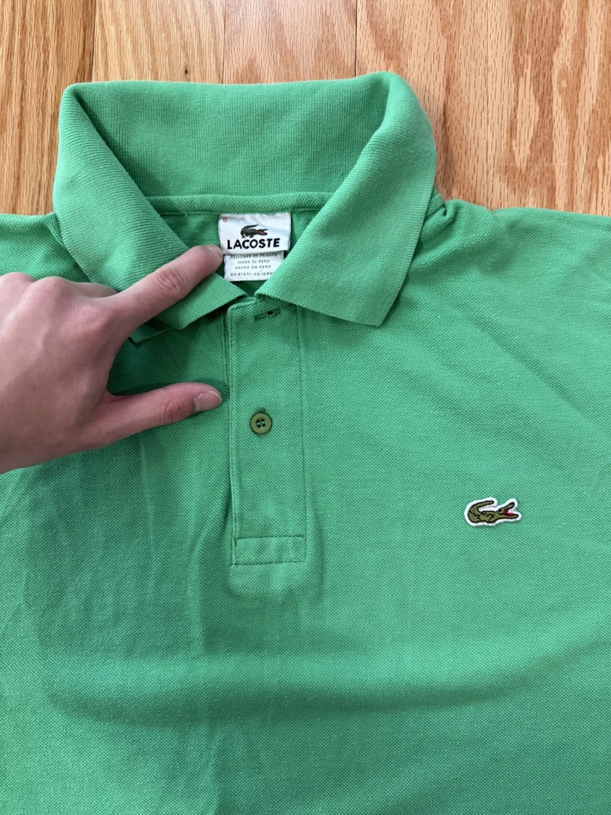 Lacoste Lacoste Green Polo Shirt Classic Logo Size US XL / EU 56 / 4 - 2 Thumbnail