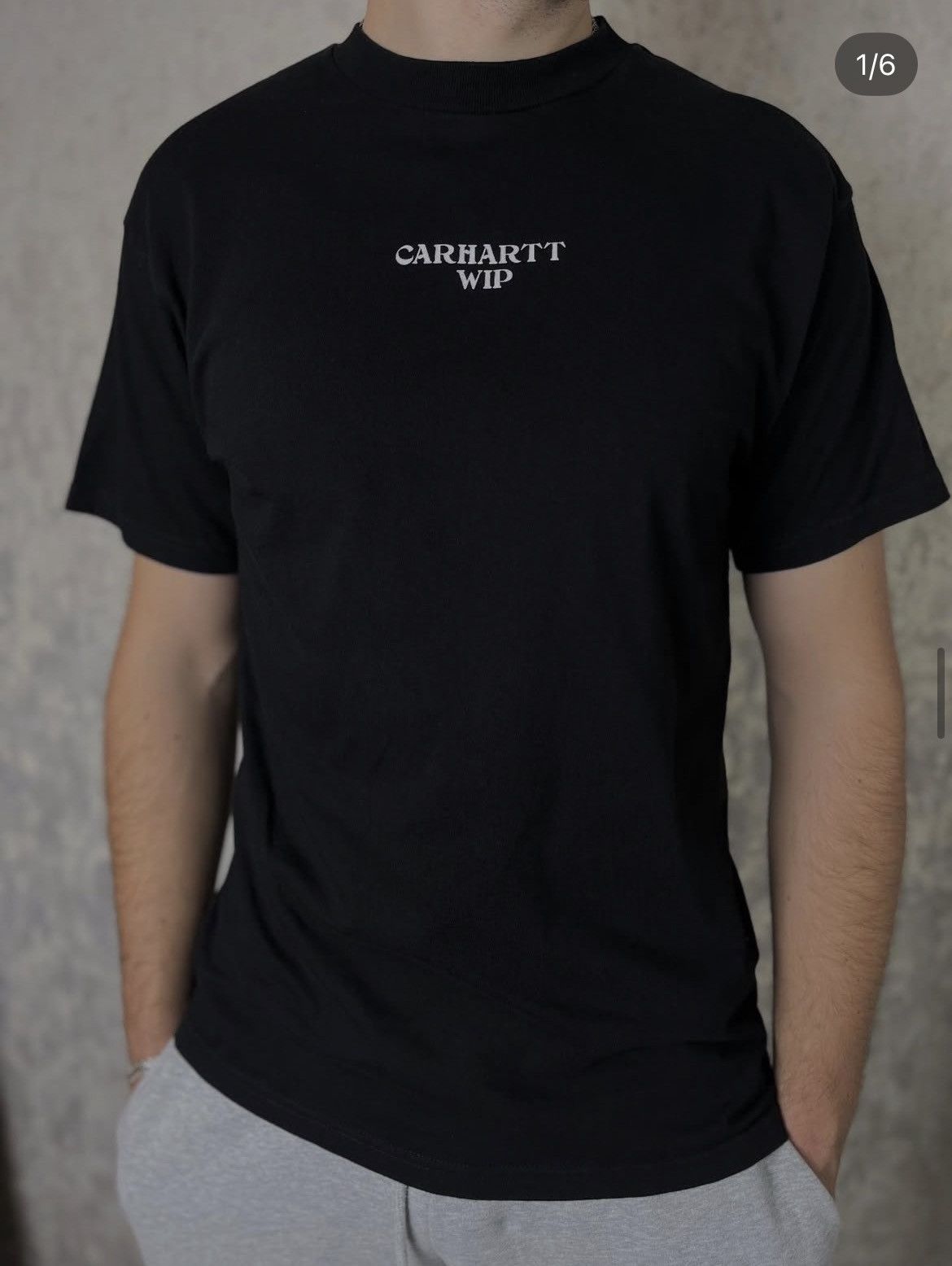 Carhartt Wip Carhartt WIP Big Logo Black T-Shirt Tee Size US S / EU 44-46 / 1 - 1 Thumbnail