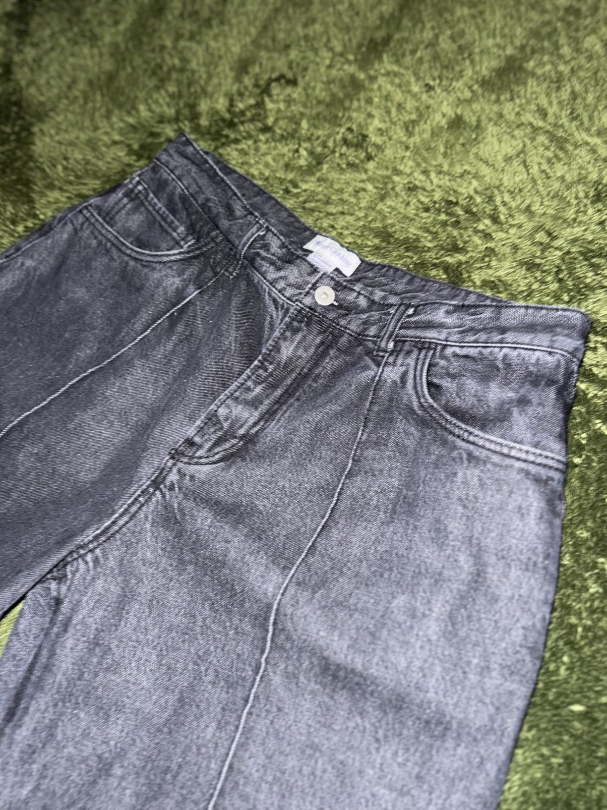 Japanese Brand [XL] Namerclothing (Korean brand) Pin-tuck Denim Pants Grey Size US 32 / EU 48 - 2 Thumbnail