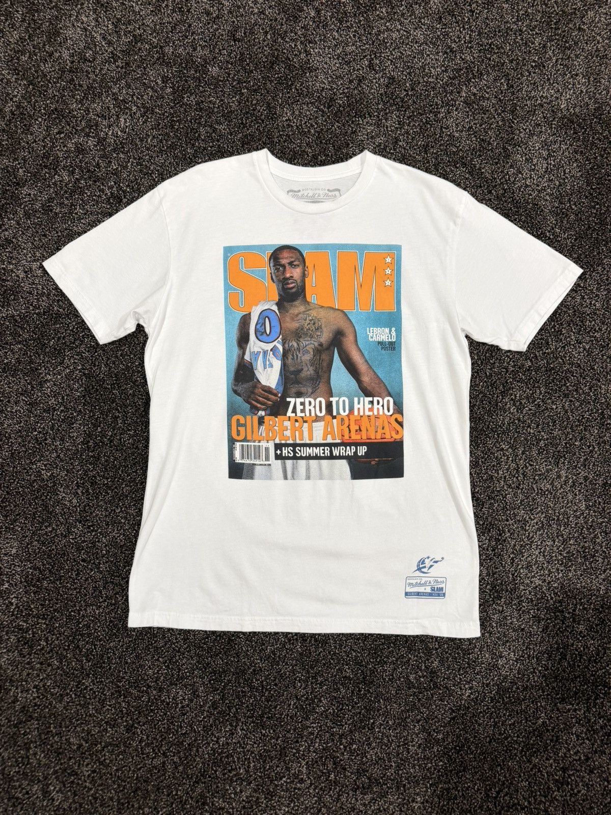 Mitchell & Ness Mitchell & Ness NBA Gilbert Arenas Agent Zero White T-Shirt Size US L / EU 52-54 / 3 - 5 Thumbnail