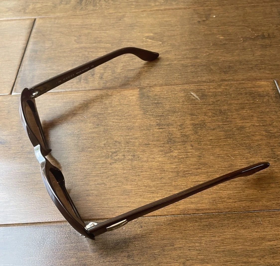 Gucci × Vintage Gucci Sunglasses GG2413/N/S Brown Y2K Oval Size ONE SIZE - 8 Thumbnail