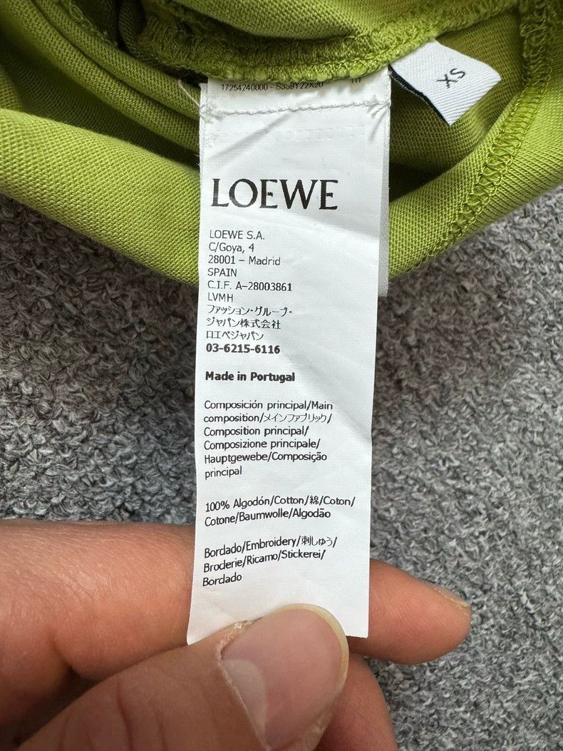 Loewe LOEWE Avocado green chest embroidery logo short sleeve T-s Size XS / US 0-2 / IT 36-38 - 5 Thumbnail