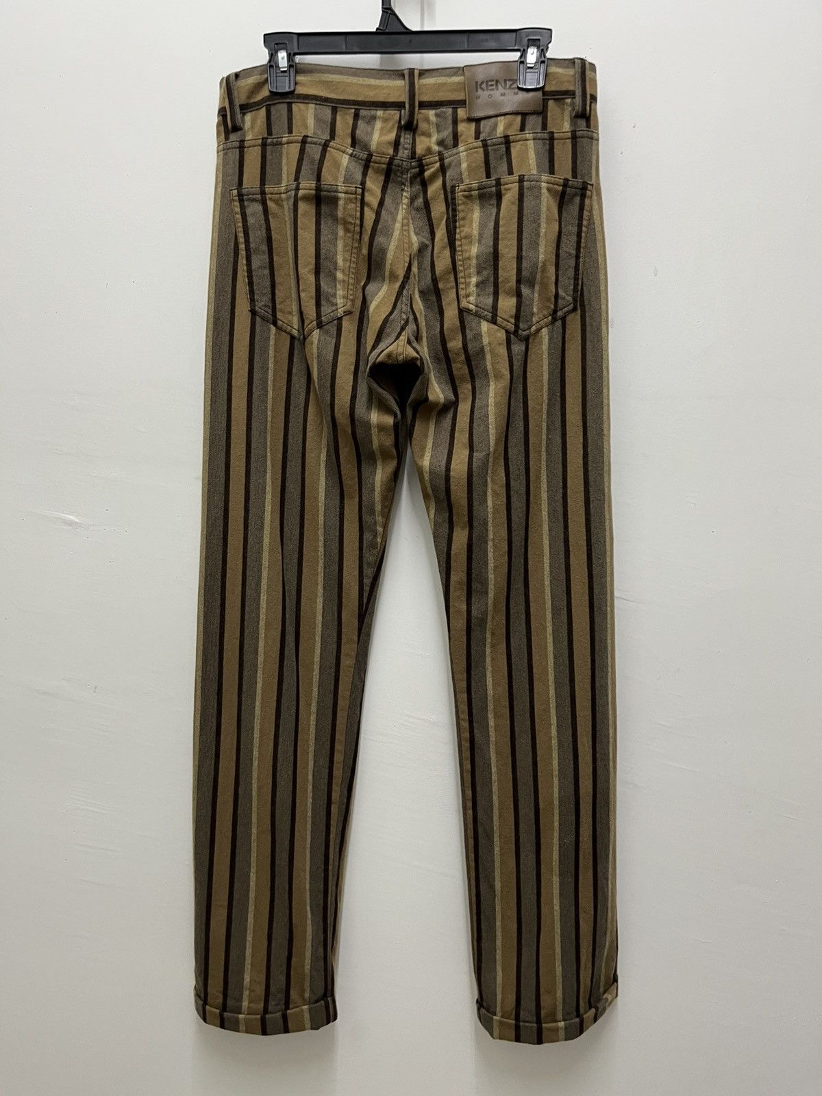 Kenzo Vintage Kenzo Homme Striped Wool Pants Size US 32 / EU 48 - 2 Thumbnail