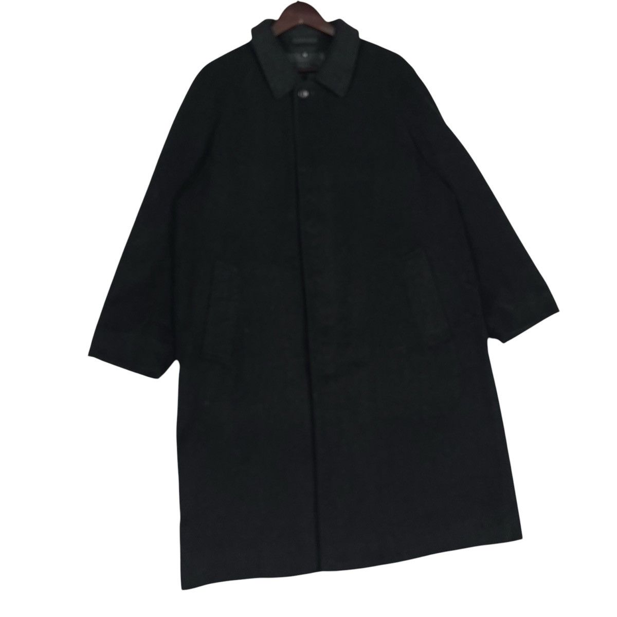 Japanese Brand Vintage L.E. Limited Edition 100% Cashmere Overcoat Black Size US L / EU 52-54 / 3 - 2 Thumbnail