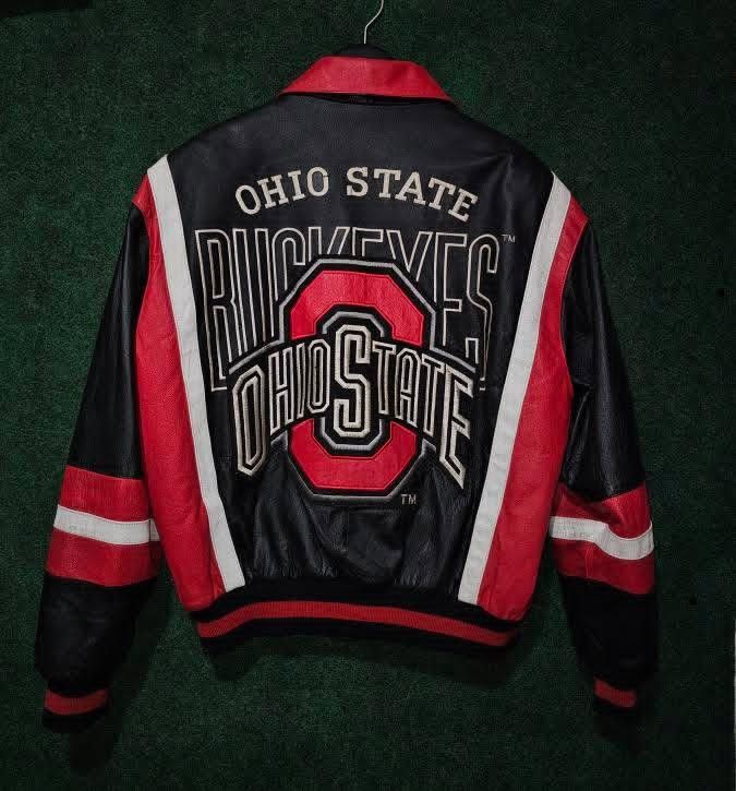 Vintage Vintage Ohio State leather jacket Size US L / EU 52-54 / 3 - 2 Thumbnail