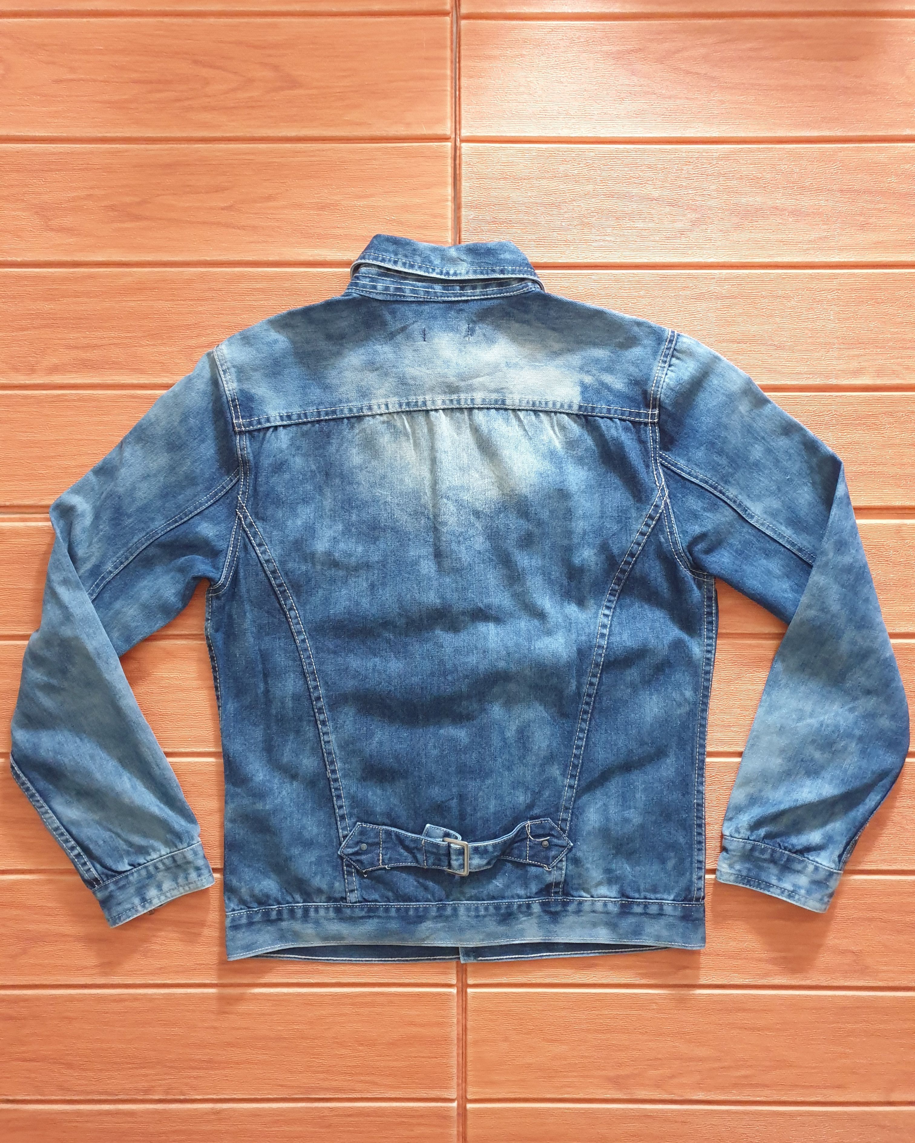 If Six Was Nine 💥Imp shashiko custom made stonewash denim jacket Size US M / EU 48-50 / 2 - 4 Thumbnail