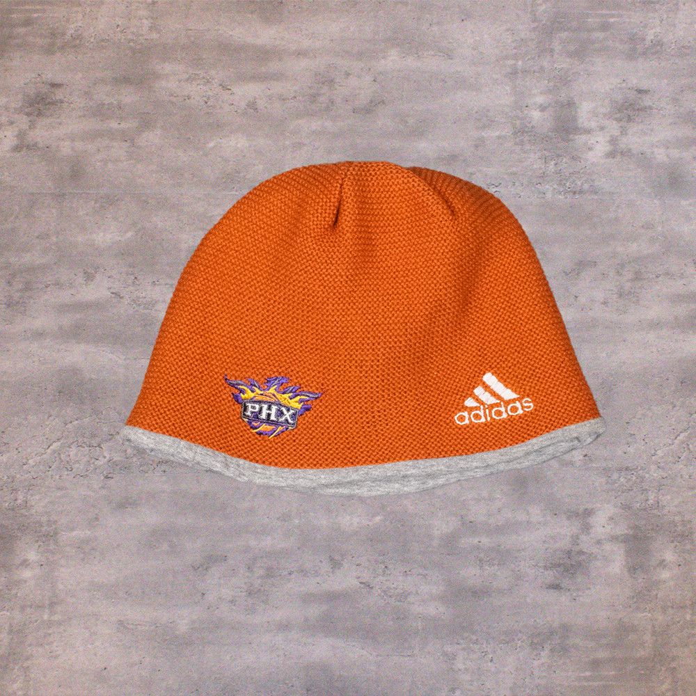 Adidas × NBA × Vintage Y2K 2000's Adidas Phoenix Sun Grey Reversible Beanie Size ONE SIZE - 3 Thumbnail