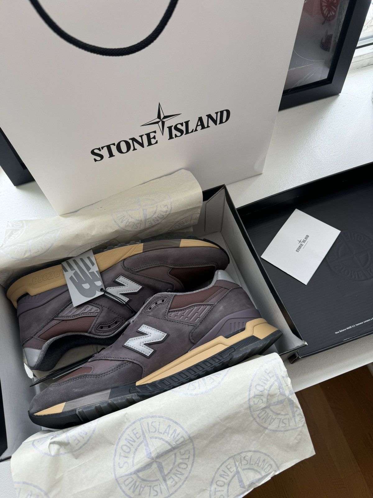 New Balance × Stone Island New Balance 998 Stone Island Raso