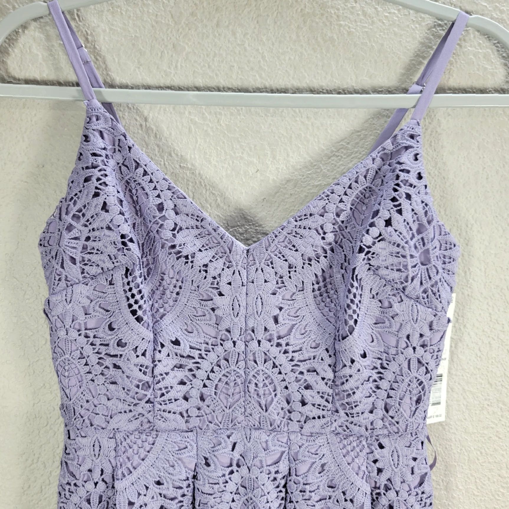Vintage VINTAGE Gianni Bini Abigail Lace Crochet Midi Dress Lilac Sundress Sz 0 NWT Size XS / US 0-2 / IT 36-38 - 4 Thumbnail