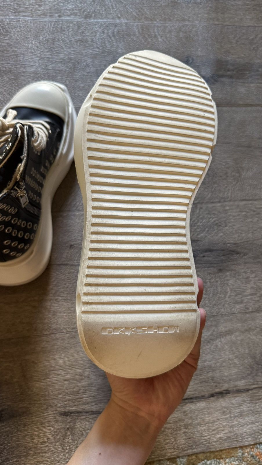 Rick Owens Drkshdw Rick Owens drkshdw abstract Ramones Size US 8 / EU 41 - 7 Thumbnail