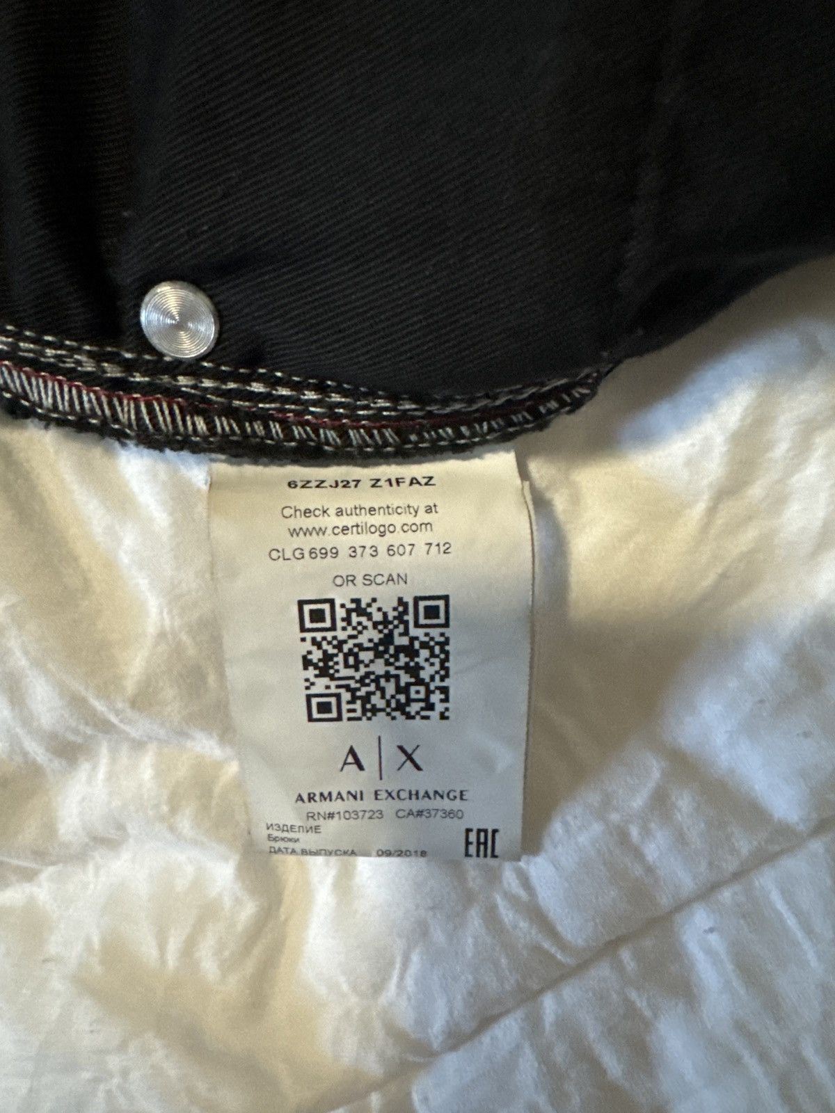 Armani Exchange J27 Slim Fit Armani Exchange Jean Size US 34 / EU 50 - 6 Thumbnail