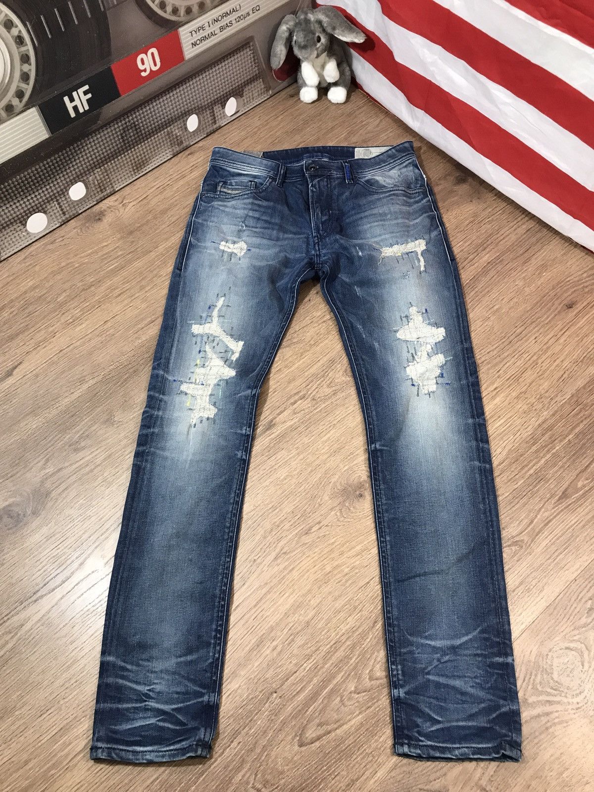 Diesel Vintage Diesel Thommer Distressed denim pants jeans size 32 Size US 32 / EU 48 - 1 Thumbnail