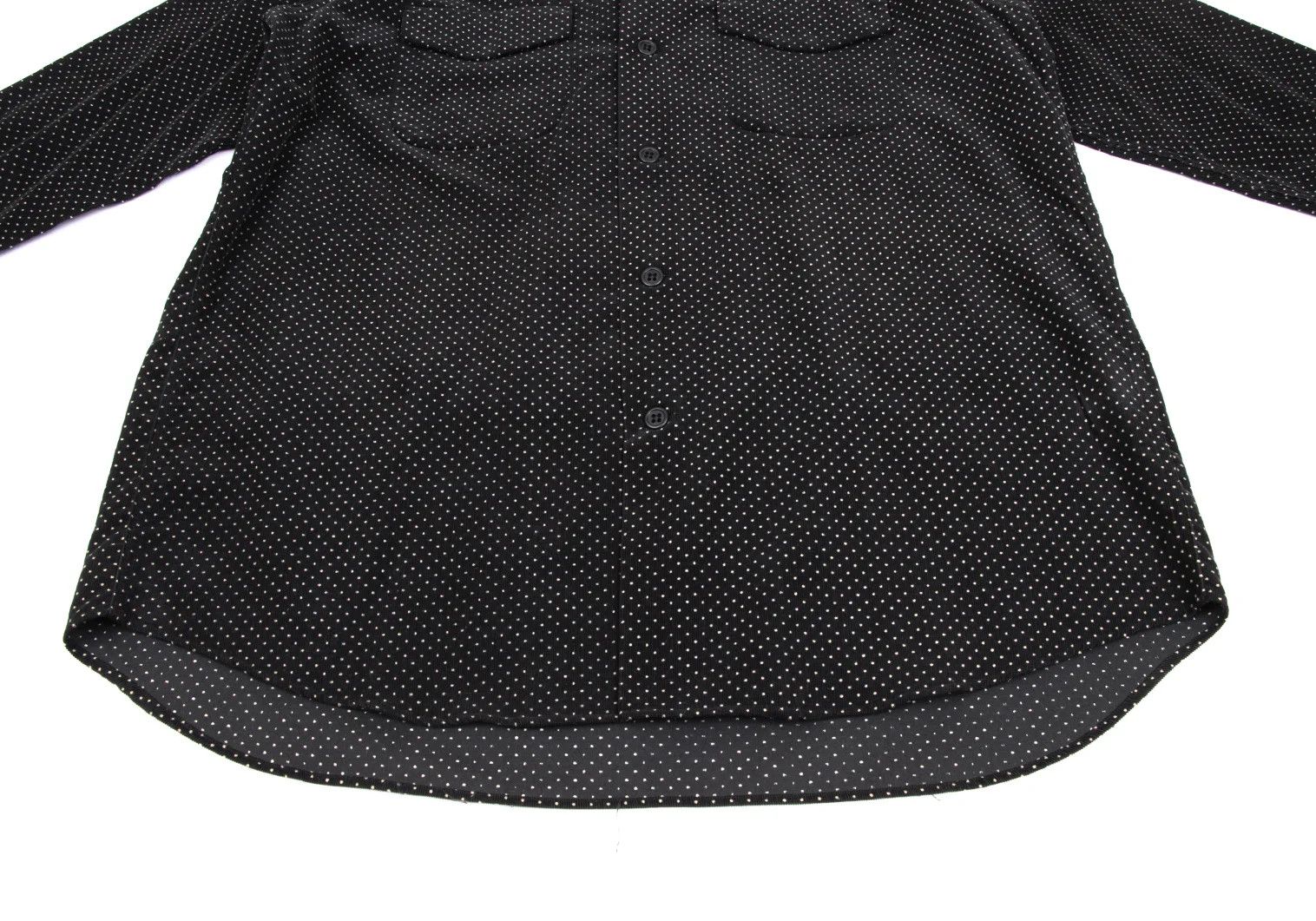 Jean Paul Gaultier Open Collar Dot Shirt in Black Beige (Size M) Size US M / EU 48-50 / 2 - 11 Thumbnail