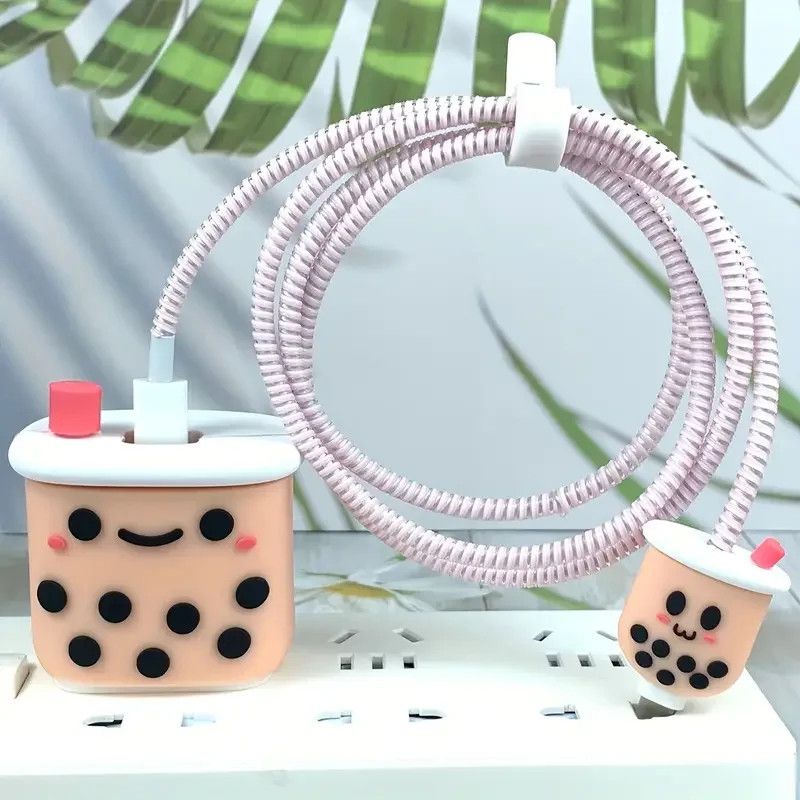 & Other Stories Boba Pearl Milk Tea iPhone Charger Cover Cable Protector P57 Size ONE SIZE - 1 Thumbnail