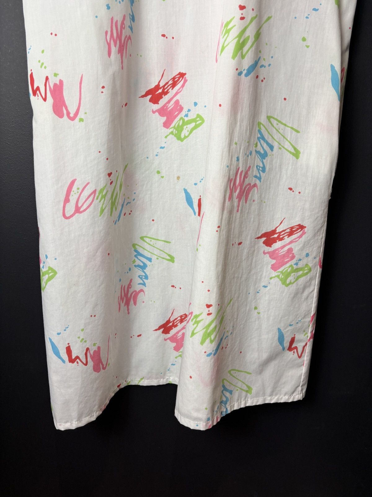 Vintage 1980s Vintage Sleep Gown Art Attack Ugly Print Frock Dress Size S / US 4 / IT 40 - 10 Thumbnail