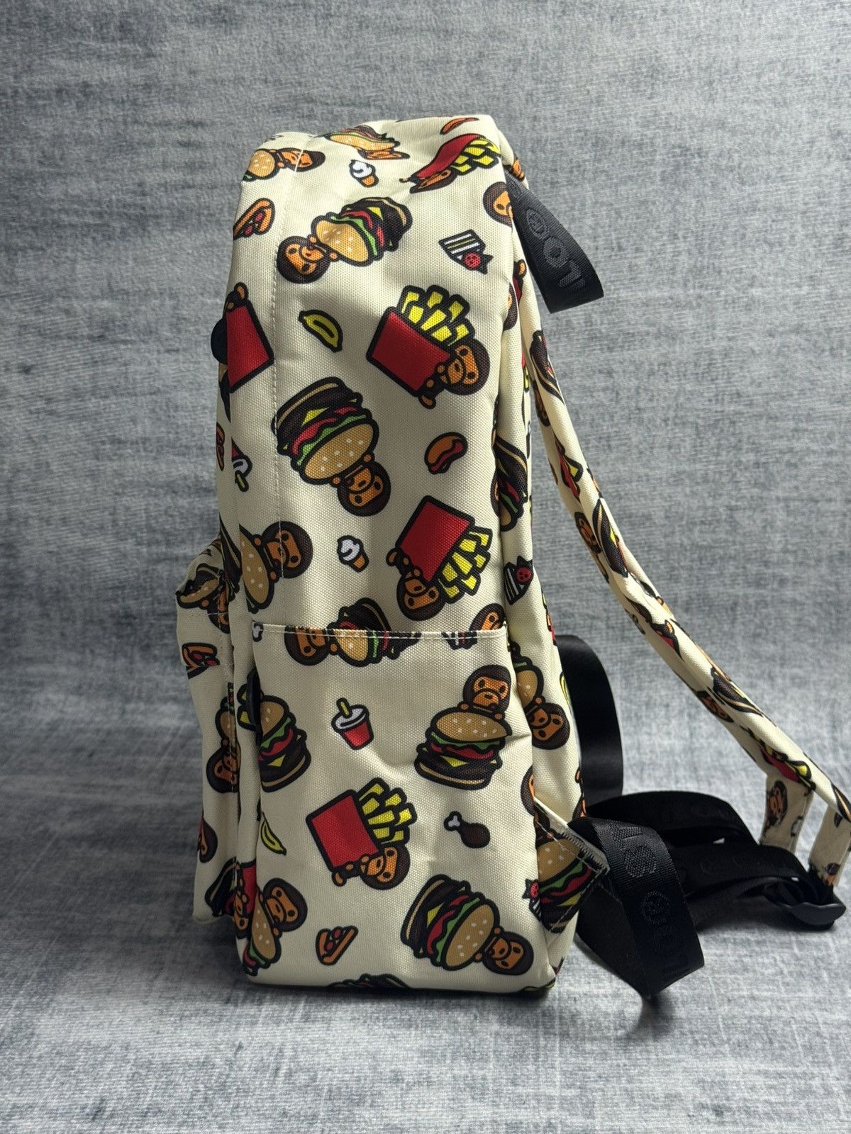 Bape Baby Milo Fast Food All Over Print Backpack Size ONE SIZE - 8 Thumbnail