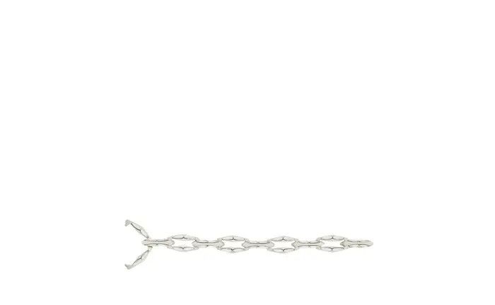 Saint Laurent Paris o1bcso1str0226 Size:M/Chain Bracelet In Metal in Silver Size ONE SIZE - 3 Thumbnail
