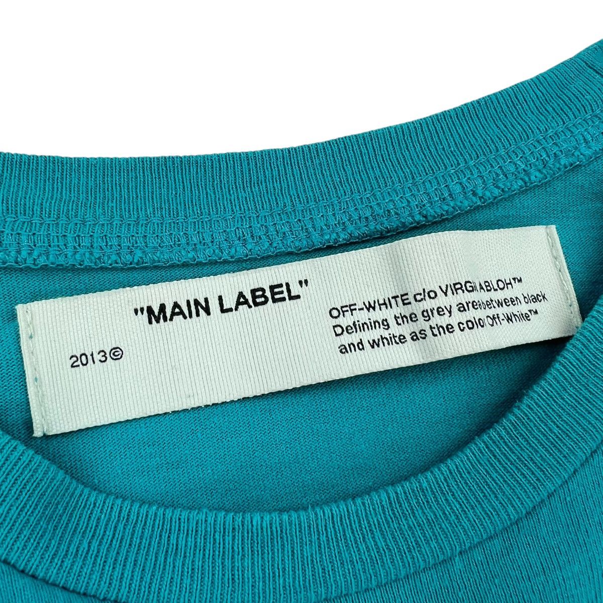 Off-White Off-White Pascal Skeleton Teal Long Sleeve T Shirt Size US M / EU 48-50 / 2 - 4 Thumbnail