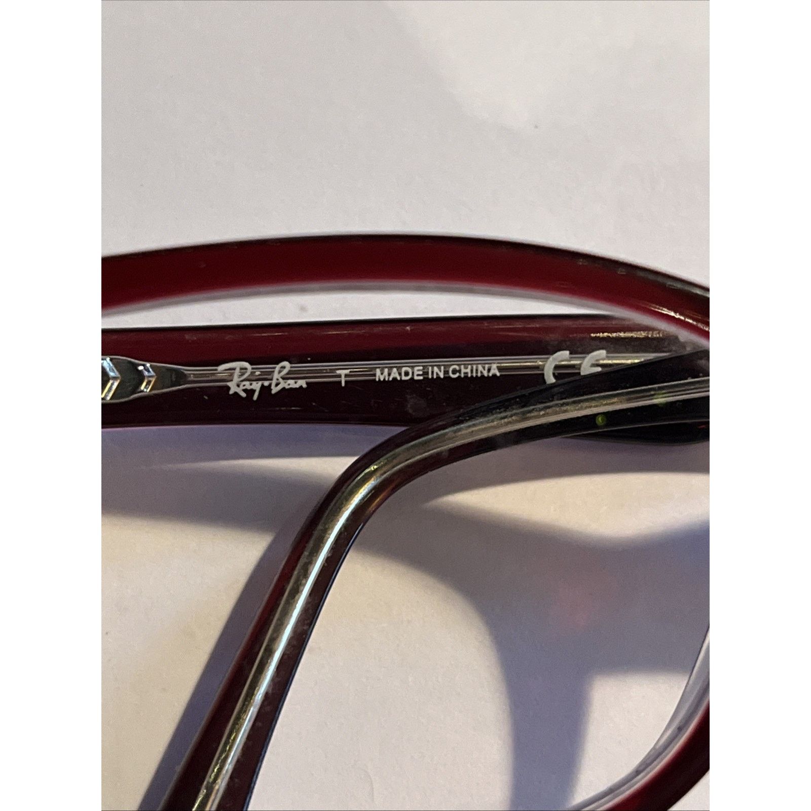RayBan RAY-BAN RB5228 5112 Red Crystal Eyeglasses 53-17-140 Frames Size ONE SIZE - 4 Thumbnail