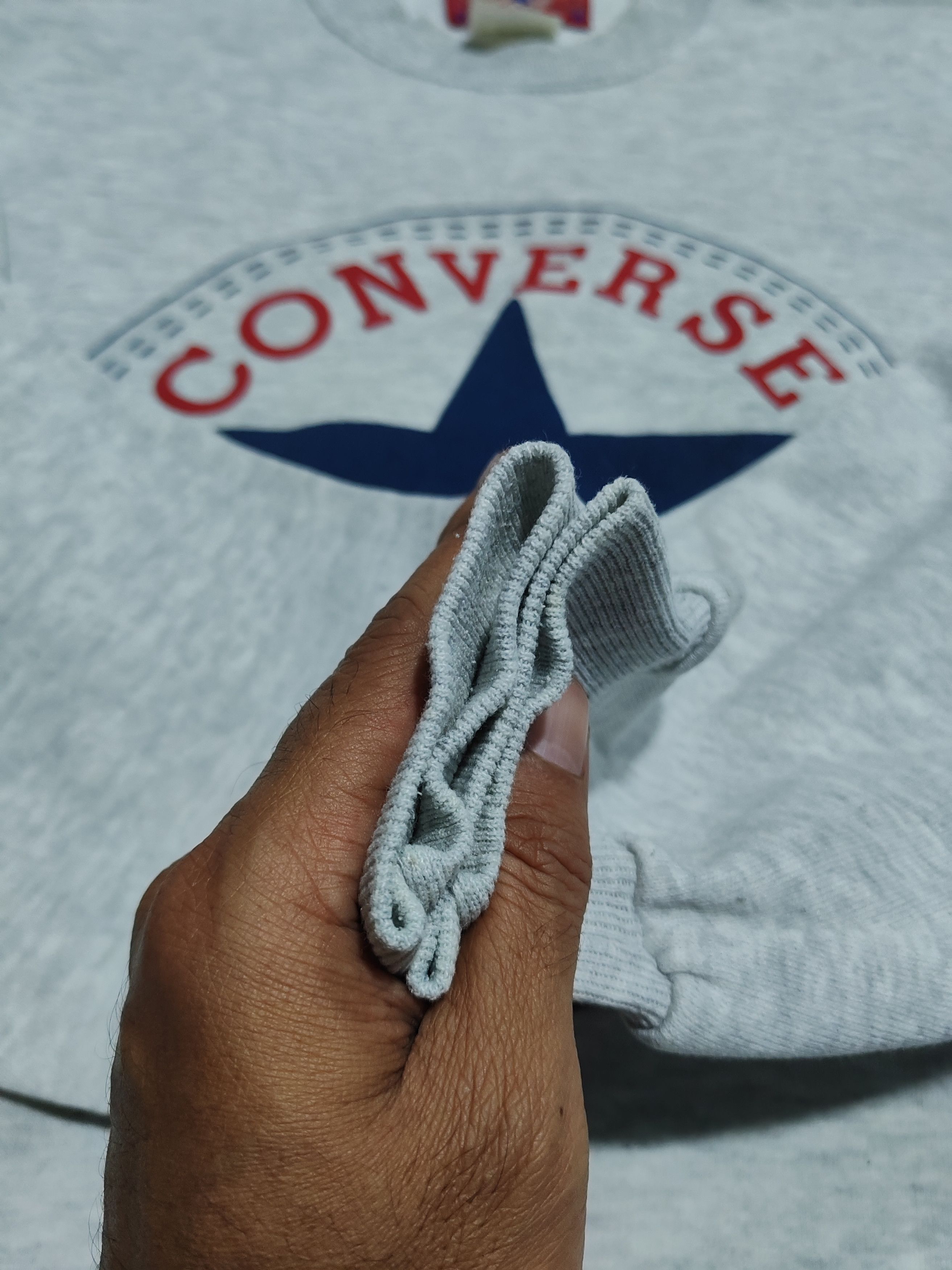 Converse × Vintage Vintage Converse Baggy Sweatshirt Size US XL / EU 56 / 4 - 3 Thumbnail