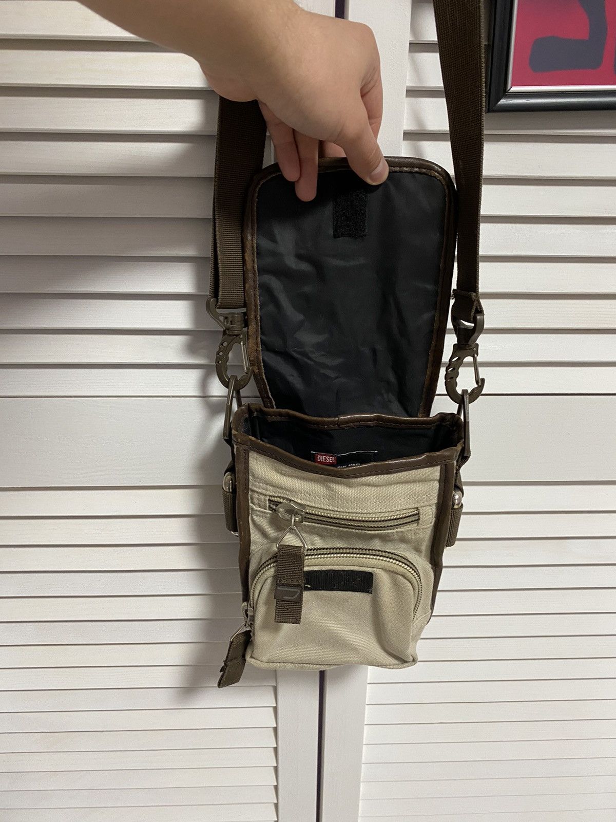 Diesel Vintage Bag Messenger DIESEL Metal Multi Pocket Cargo Y2K Size ONE SIZE - 17 Thumbnail