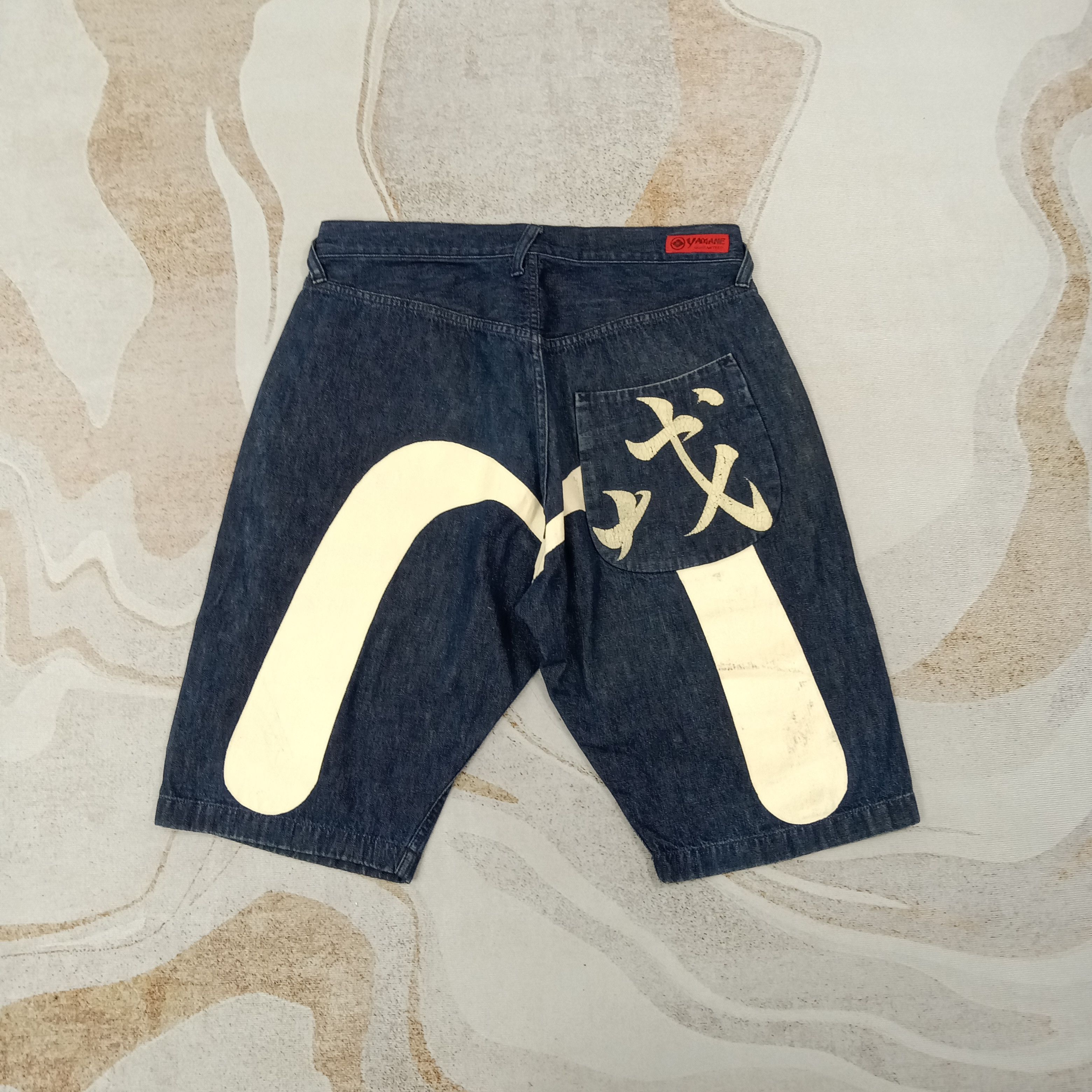Evisu Evisu Yamane Japanese Daicock Short Denim Jeans C265N16 Size US 33 - 1 Thumbnail