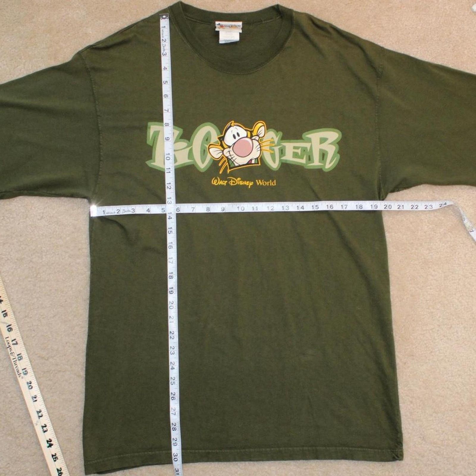 Disney Green Vintage 90’s Walt Disney World Tigger Graphic Tee Size US XL / EU 56 / 4 - 2 Thumbnail
