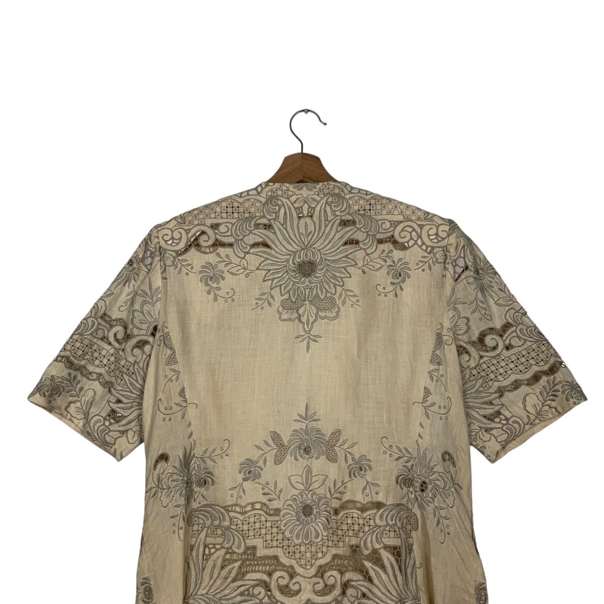 Japanese Brand DREXXON DORIAN Embroidered Single Button SS Jacket #1810-C20 Size M / US 6-8 / IT 42-44 - 8 Thumbnail