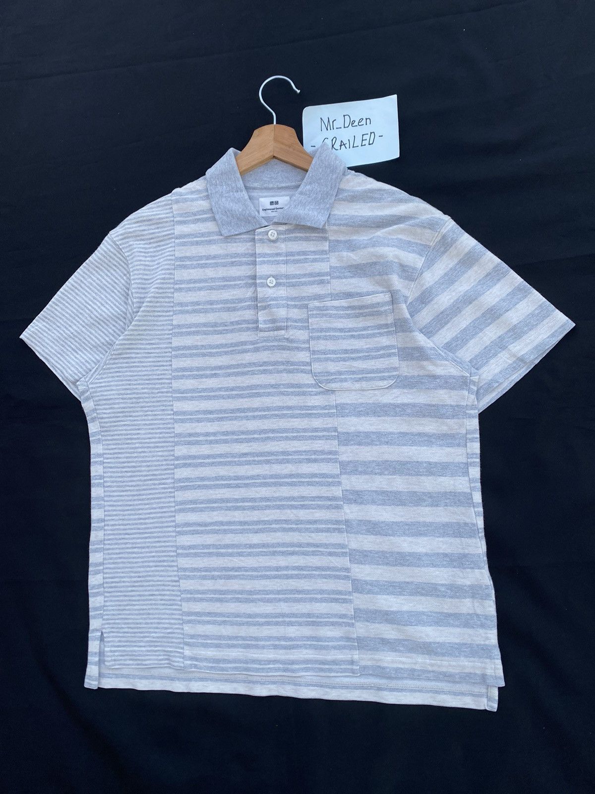 Engineered Garments Rare Uniqlo x Engineered Garments Polo Stripes Tee Size US S / EU 44-46 / 1 - 4 Thumbnail