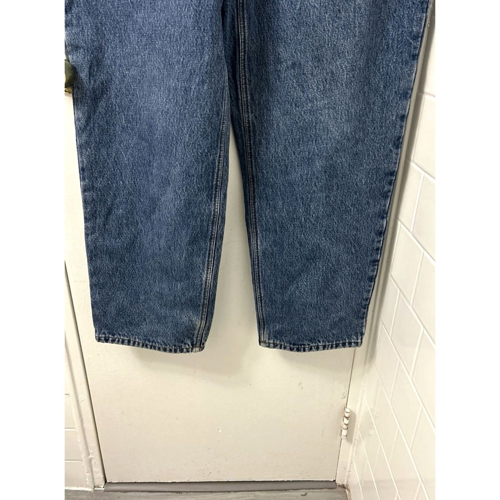 Eddie Bauer VINTAGE Eddie Bauer Jeans Mens 38x30 Blue Flannel Lined Relaxed Fit Denim 5-Pocket Zip Button Cotton Denim Size US 38 / EU 54 - 3 Thumbnail
