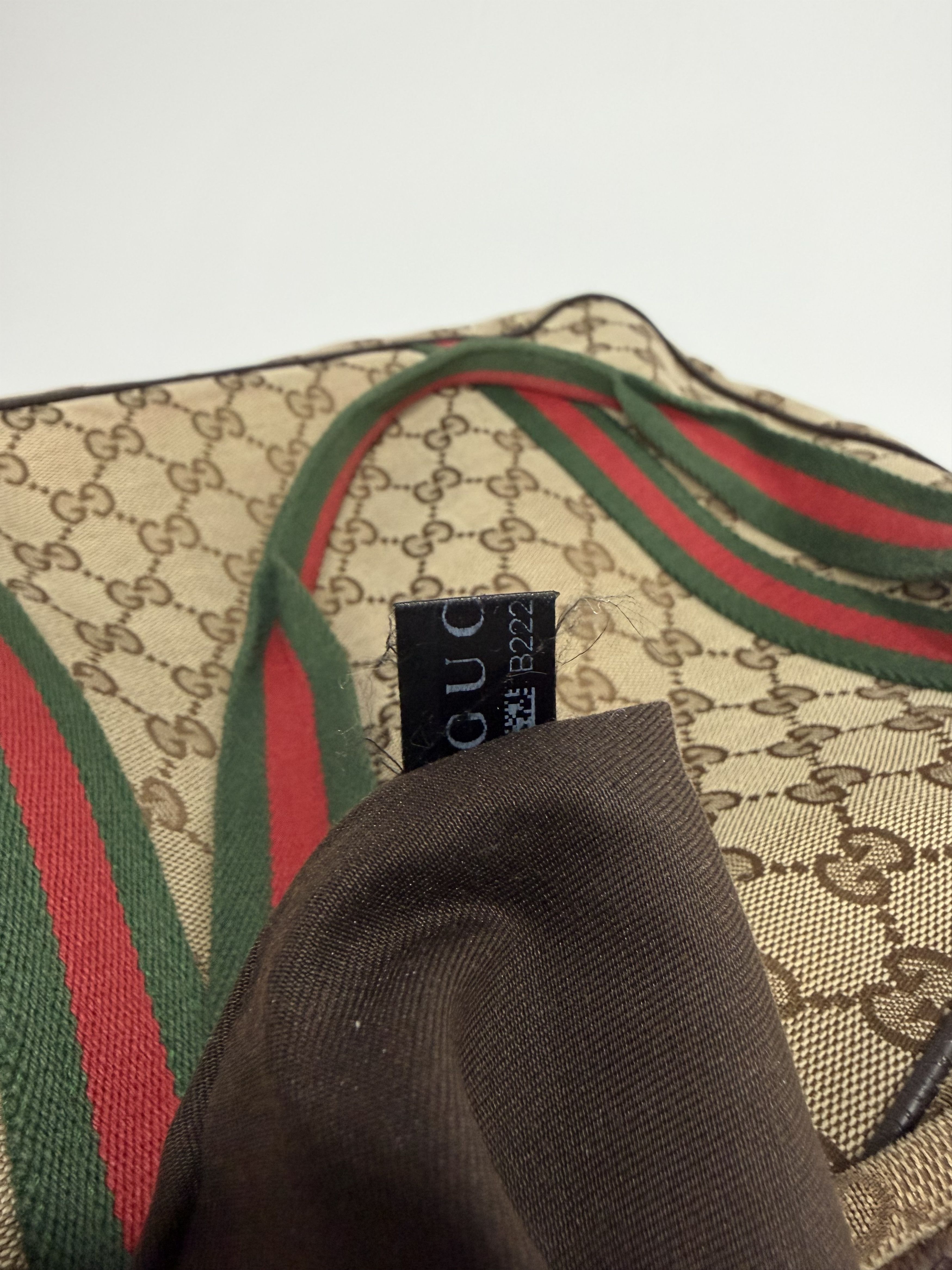 Gucci Gucci GG Canvas Web Medium Carry-On Duffle Bag Size ONE SIZE - 9 Thumbnail