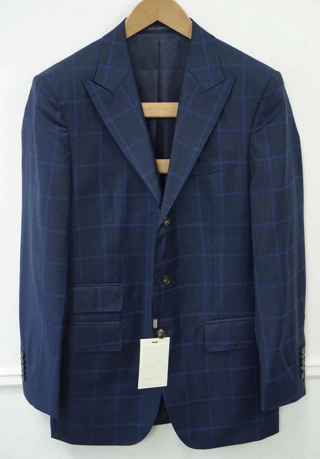 Suitsupply Men Suitsupply Blazer Washington Peak Wool S110 Blue UK/US40 Size 40R - 1 Thumbnail