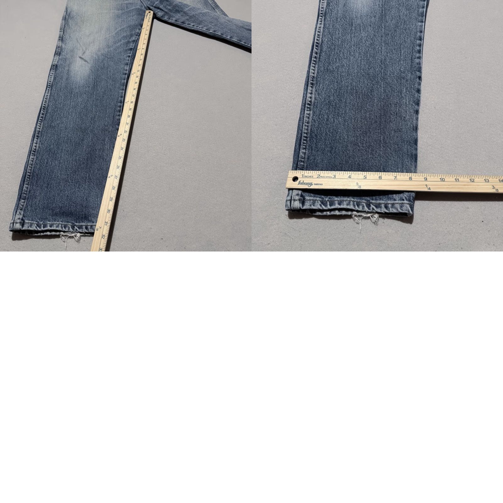 Wrangler Wrangler Jeans Men's Distressed Blue Denim Pockets Straight Regular Fit - 40x32 Size US 40 / EU 56 - 9 Thumbnail