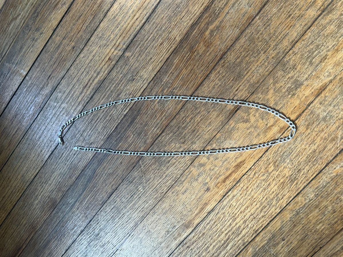 Other Italian 925 sterling silver figaro chain necklace Size ONE SIZE - 2 Thumbnail
