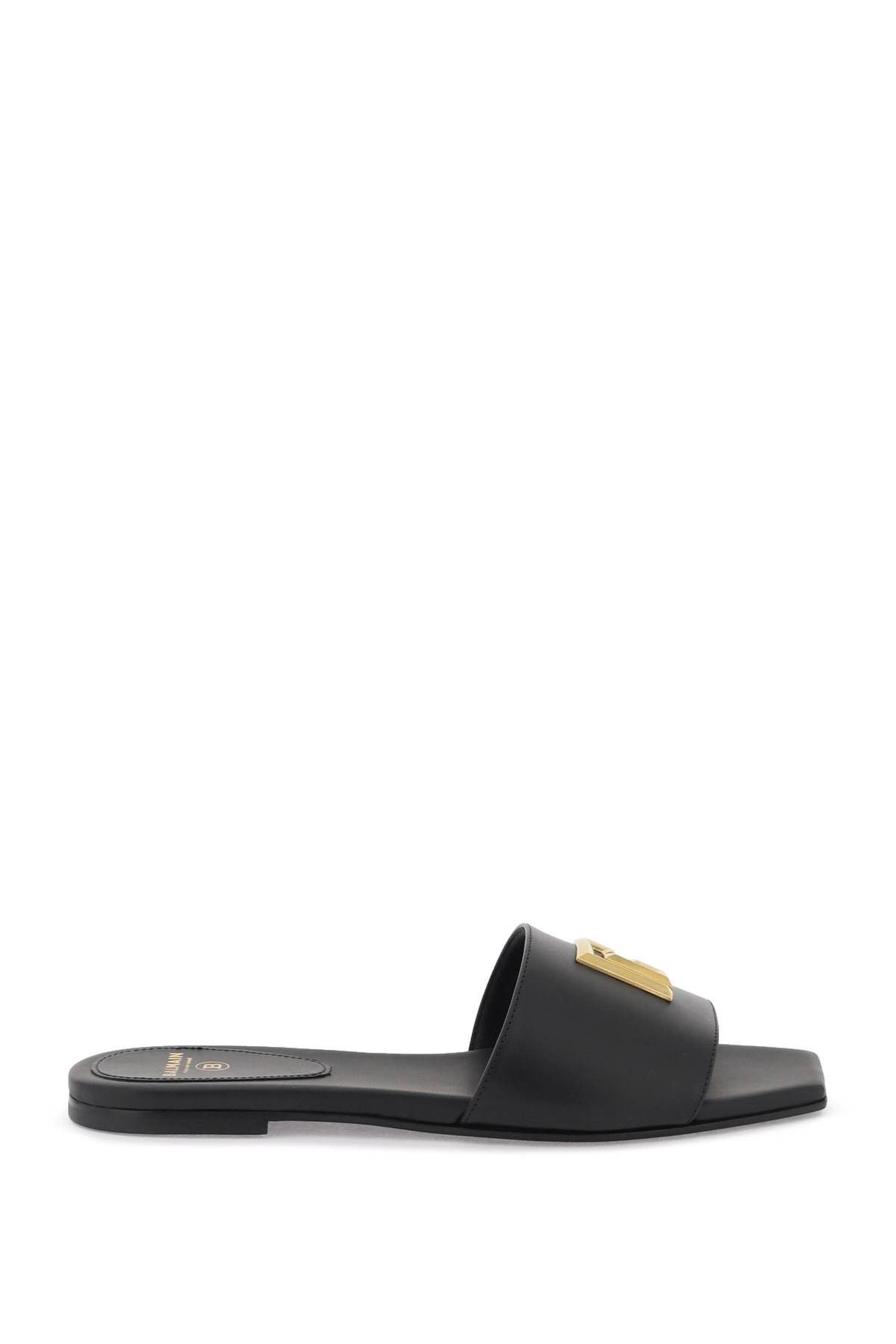 Balmain Smooth Leather Dafne Slides