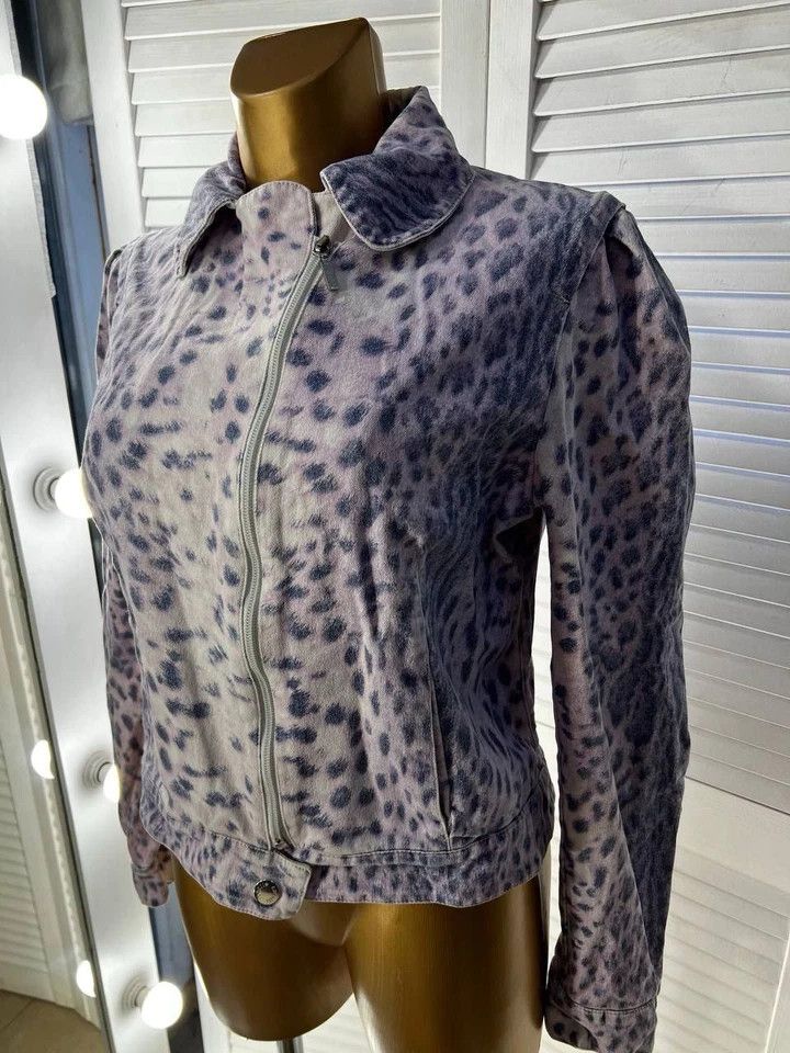 Roberto Cavalli Roberto Cavalli Just Cavalli Vintage Denim Jacket Leopard Size M / US 6-8 / IT 42-44 - 5 Thumbnail