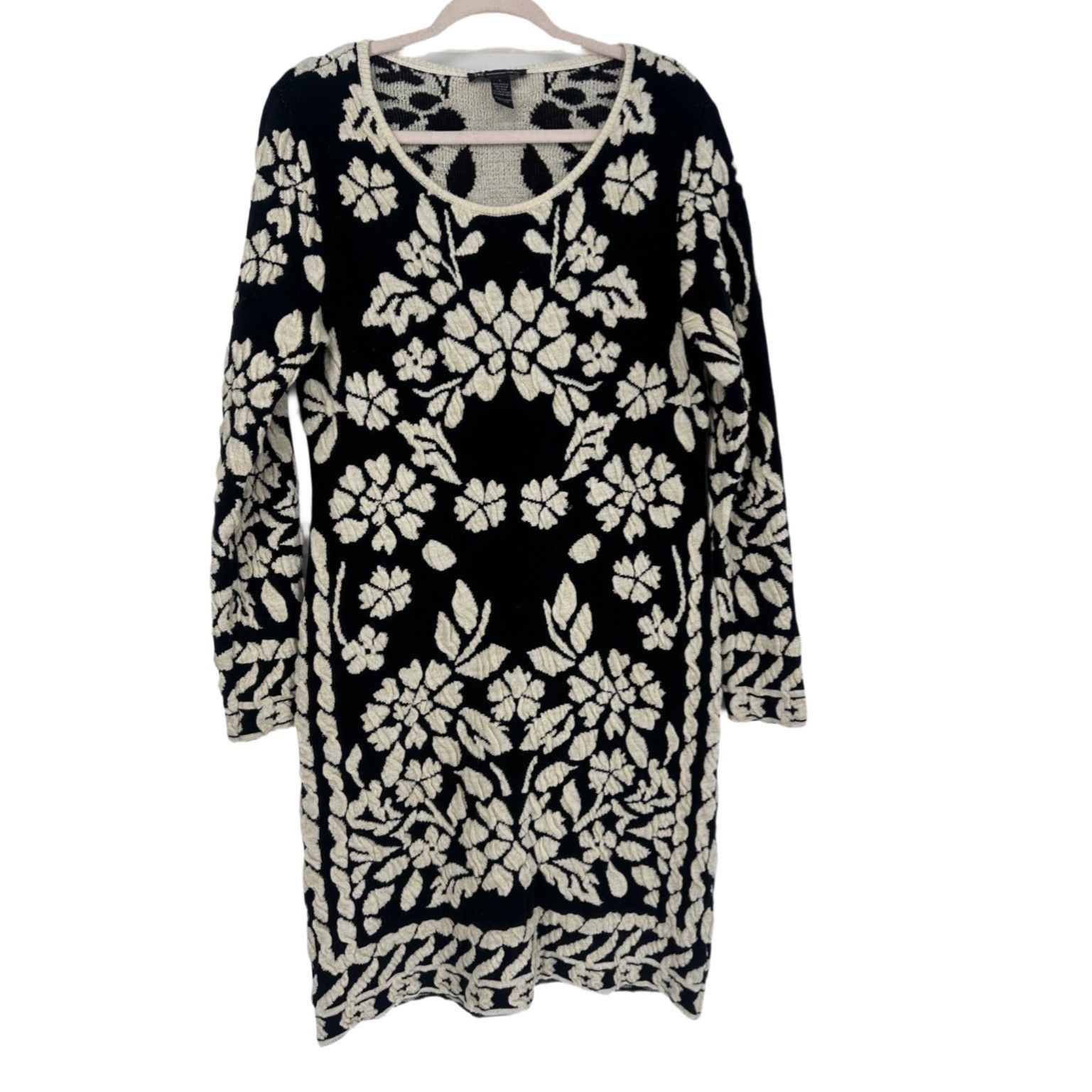 I.N.C INC International Concepts Embroidered Knit Dress - L Size L / US 10 / IT 46 - 2 Thumbnail