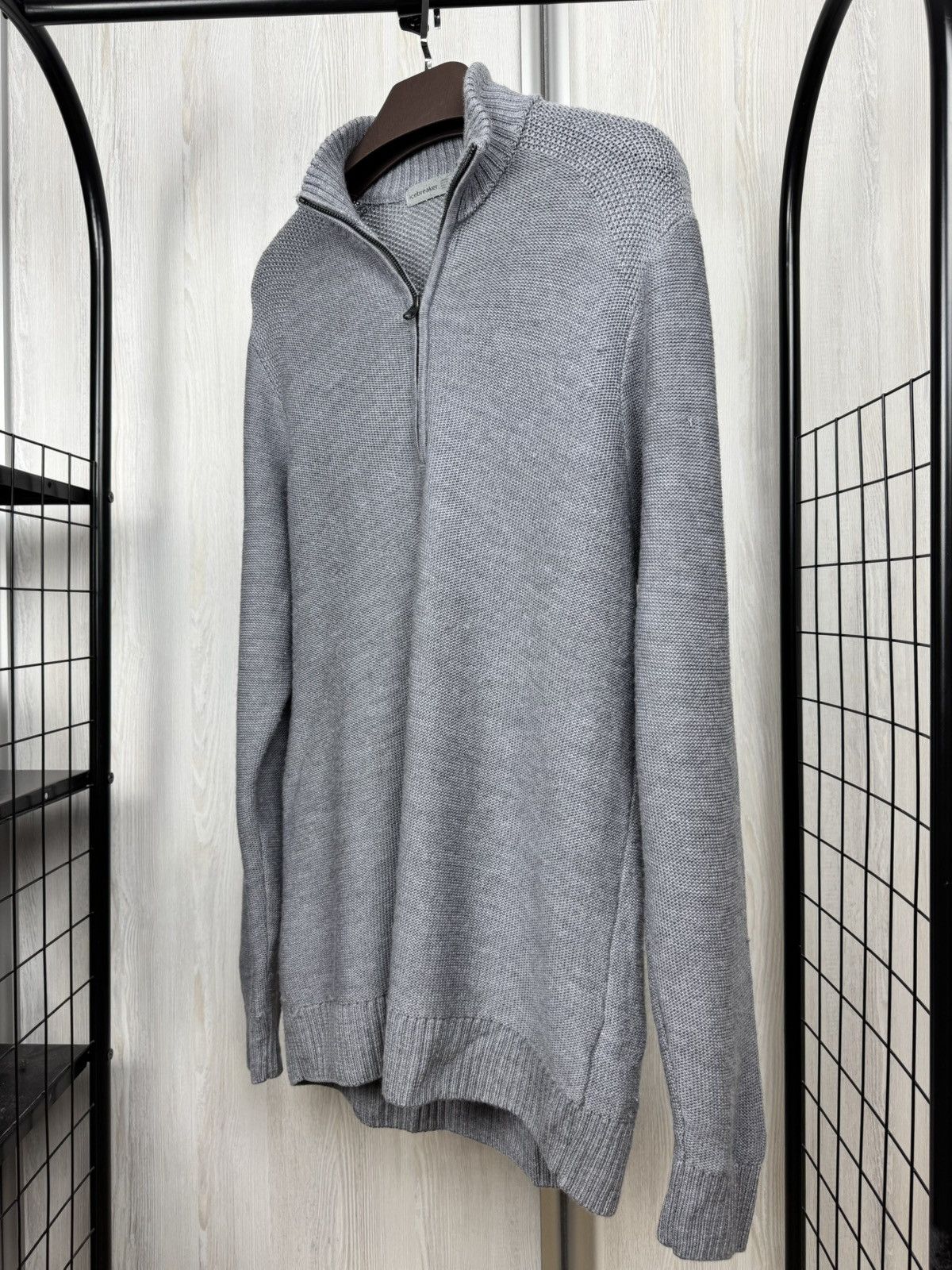 Icebreaker ICEBREAKER Waypoint Half Zip Sweater in Gritstone Heather Size US XL / EU 56 / 4 - 7 Thumbnail
