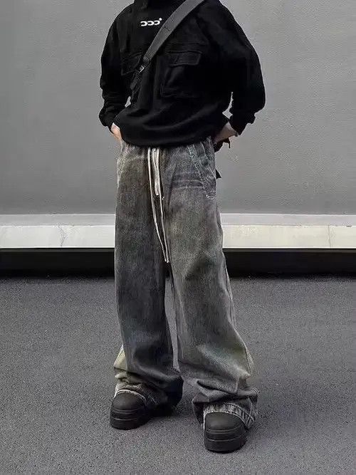 Kollar Clothing Baggy Stack Denim Jeans Size US 34 / EU 50 - 3 Thumbnail