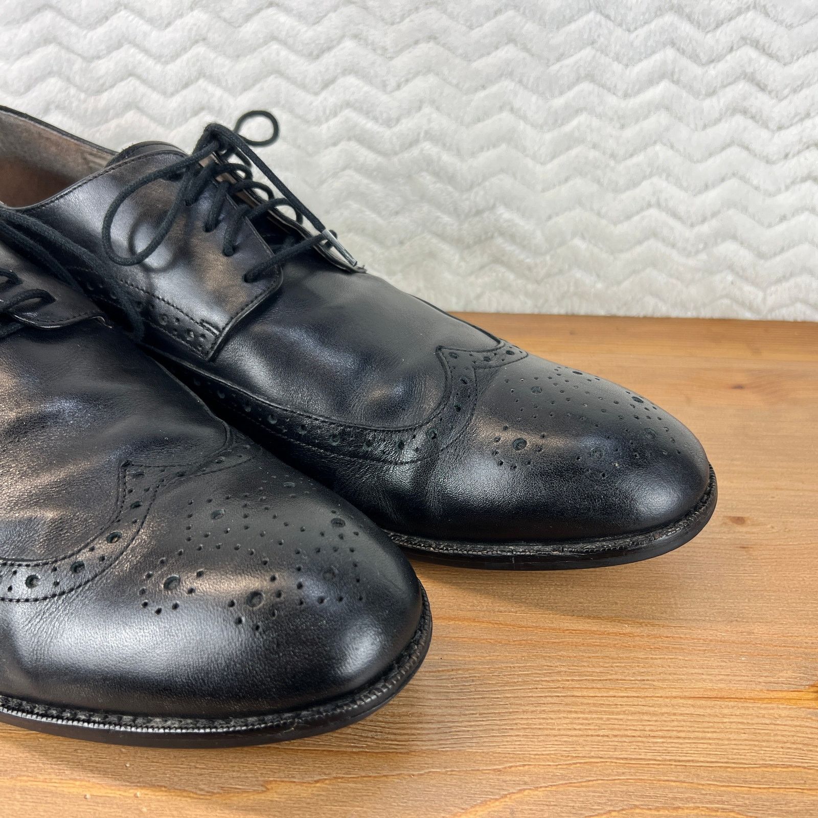 Joseph Abboud Joseph Abboud Mens Shoes Bowie Brogue Wingtip Oxford Shoe 13 Size US 13 / EU 46 - 4 Thumbnail