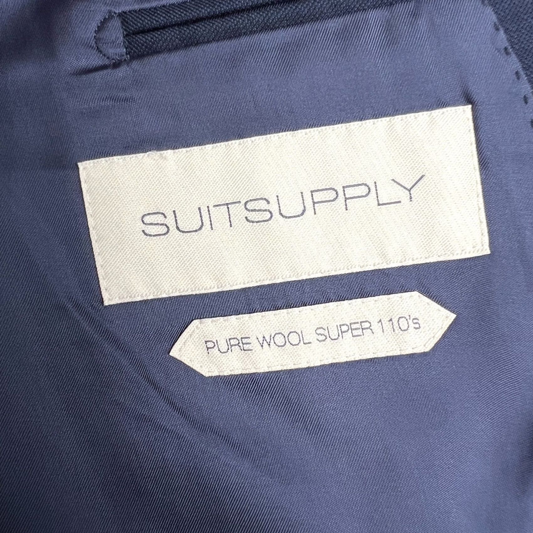 Suitsupply Suitsupply Canonico Wool Sport Coat Blazer 42R Mens Blue Surgeon Cuffs READ Size 42R - 4 Thumbnail