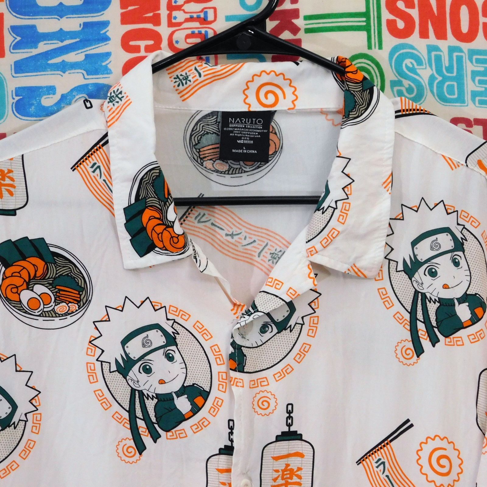 Other Naruto AOP Short Sleeve Button Down Shirt Size L White Size US L / EU 52-54 / 3 - 4 Thumbnail