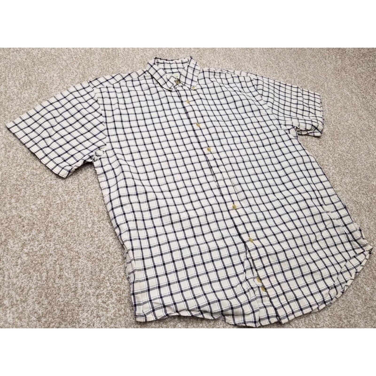 Eddie Bauer Eddie Bauer Shirt Mens Medium Blue Check Button Casual 100% Cotton Camp Outdoors Size US M / EU 48-50 / 2 - 2 Thumbnail