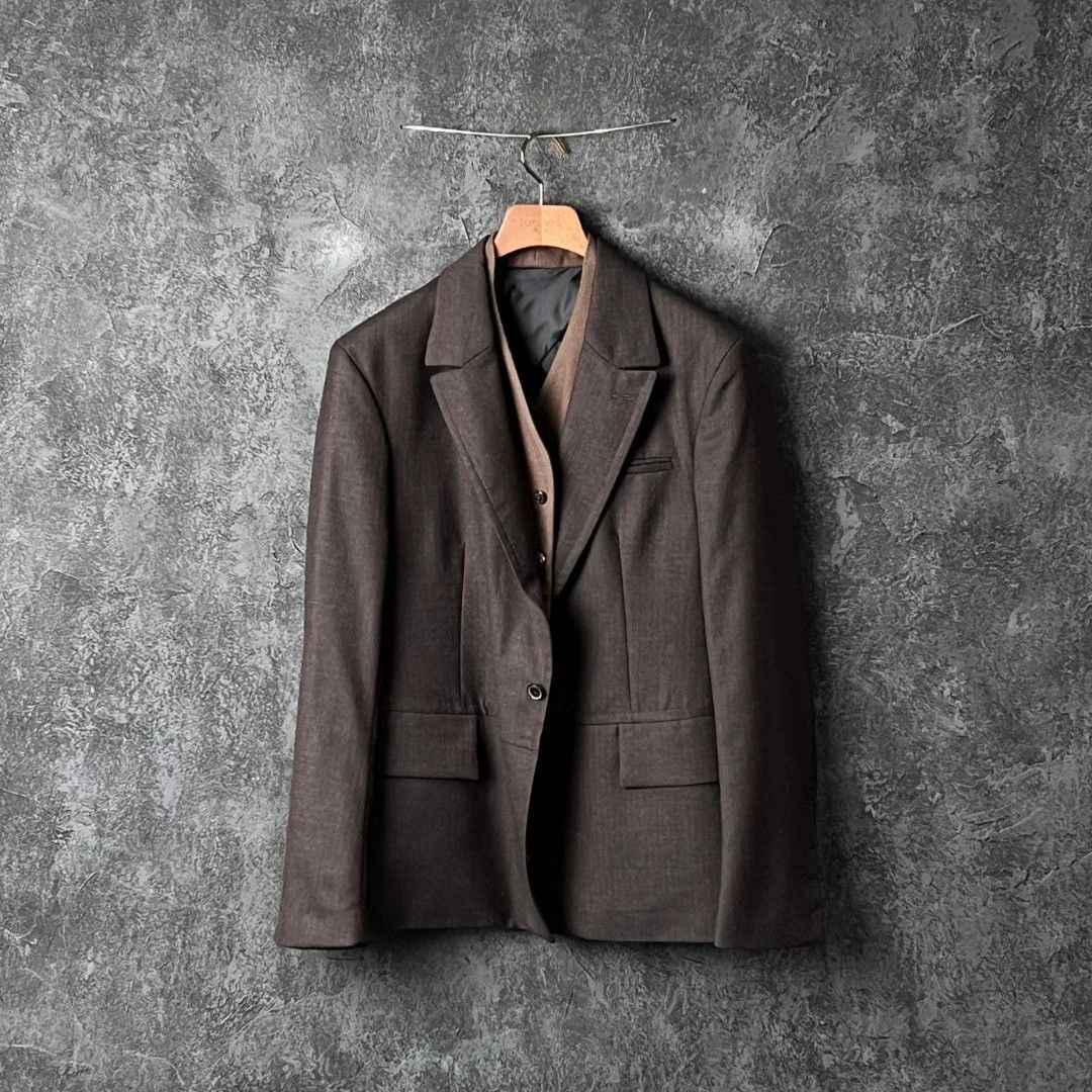 Salvatore Ferragamo Salvatore Ferragamo Brown Suit 40r Men Size 40R - 1 Thumbnail