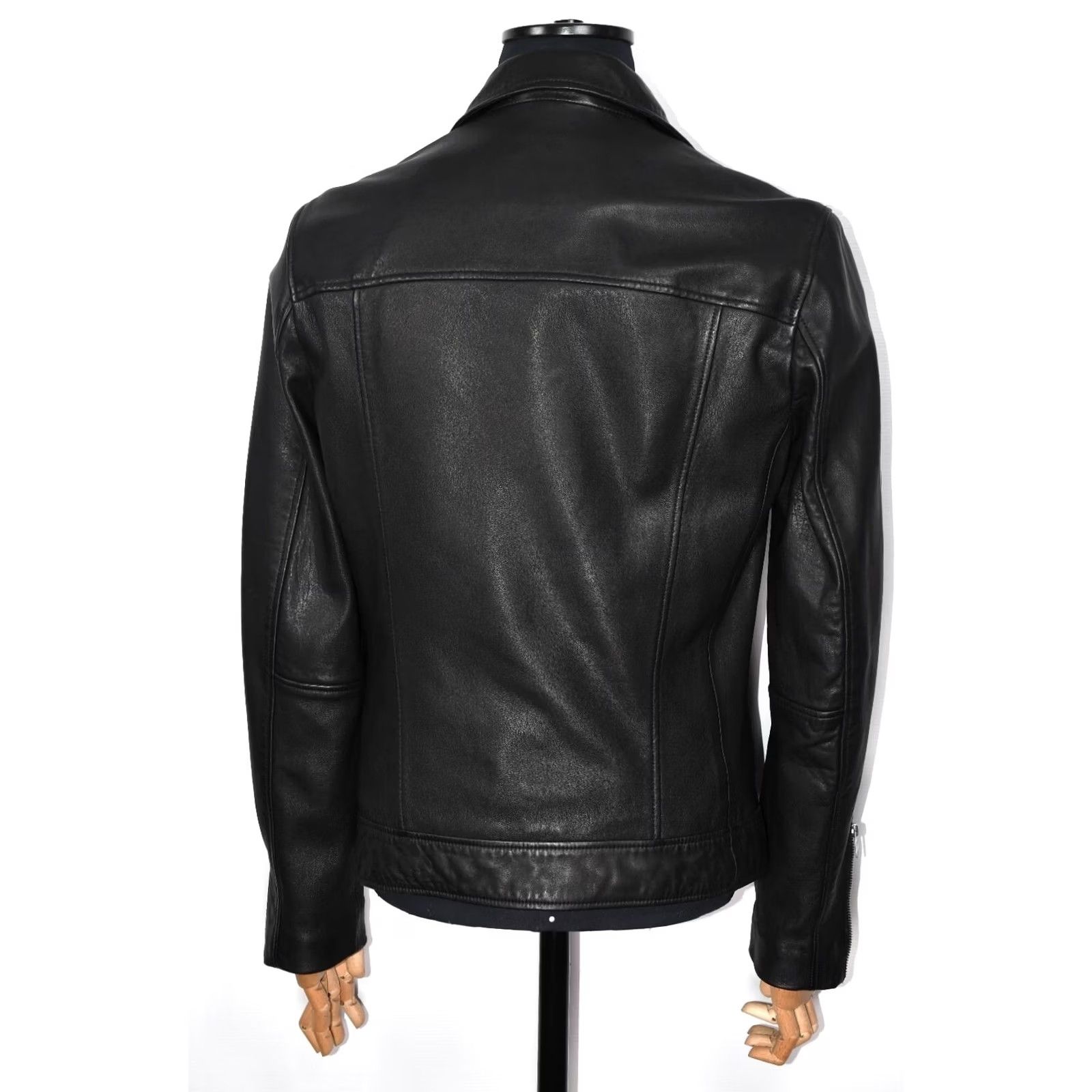 Allsaints AllSaints Tyson Biker Jacket Men's Black M Leather Zip Jacket Motocy Cleather? Size US M / EU 48-50 / 2 - 2 Thumbnail