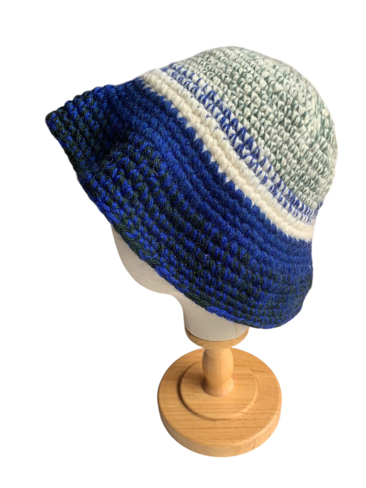 Japanese Brand × Kapital × Vintage Knitted Crochet Winter session Big Bucket Hats🧶 Size ONE SIZE - 4 Thumbnail