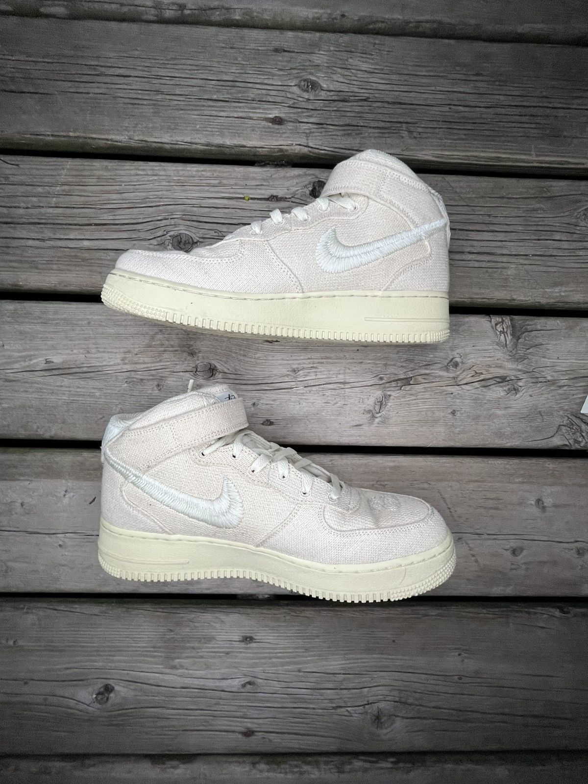 Nike × Stussy Stussy X Nike Air Force 1 OG ALL Beige Size US 9 / EU 42 - 2 Thumbnail