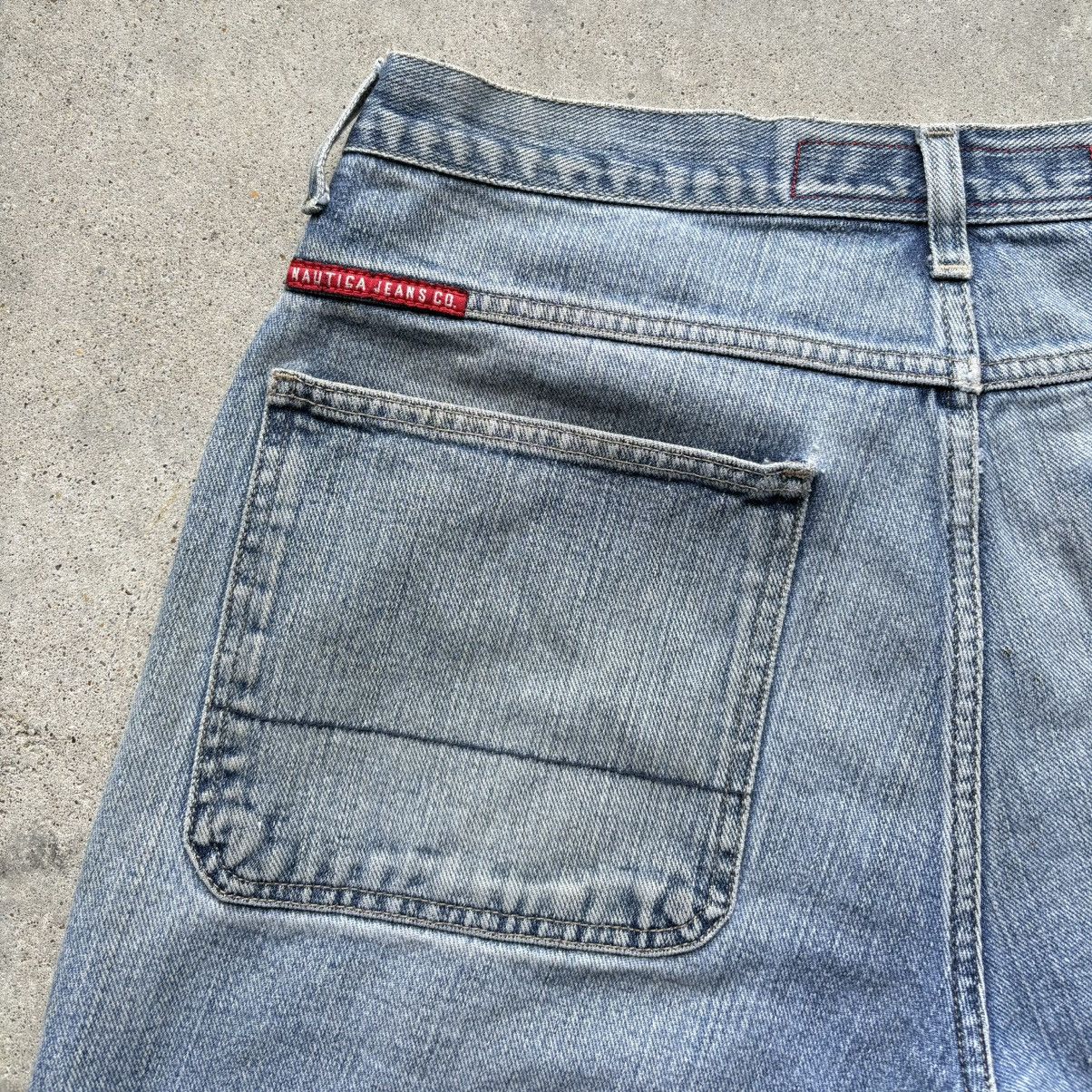 Nautica × Vintage vintage Y2K NAUTICA JEANS Distressed Baggy Cargo jorts short Size US 32 / EU 48 - 11 Thumbnail