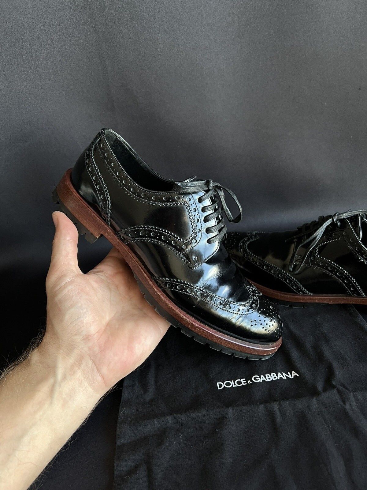 Dolce & Gabbana Dolce & Gabbana Oxfords Shoes Patent Leather Size 37 Size US 7 / IT 37 - 1 Thumbnail
